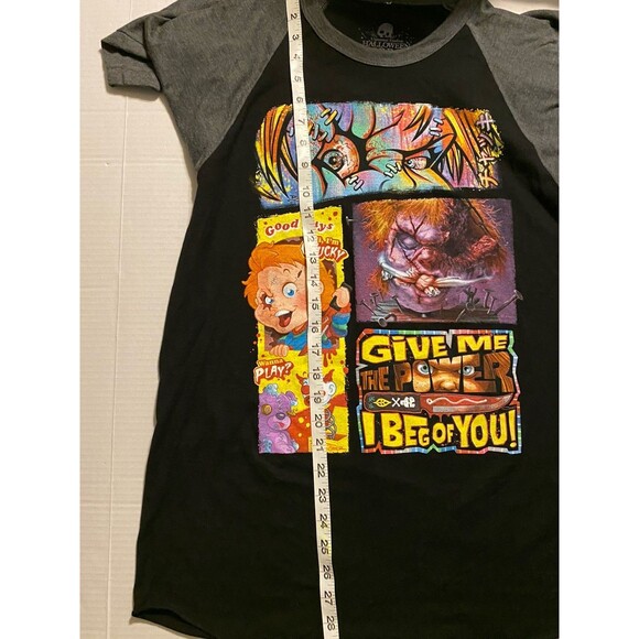 Chucky Raglan Shirt HHN Halloween Horror Nights 2023 Artist Signature Series NWT - Picture 6 of 13